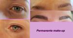 Hairstrokes/eyeliner. Permanente make-up